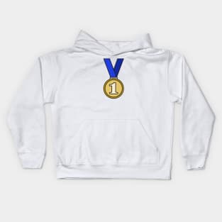 First Place Gold Medal Icon Kids Hoodie